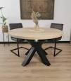 eiken eettafel rond