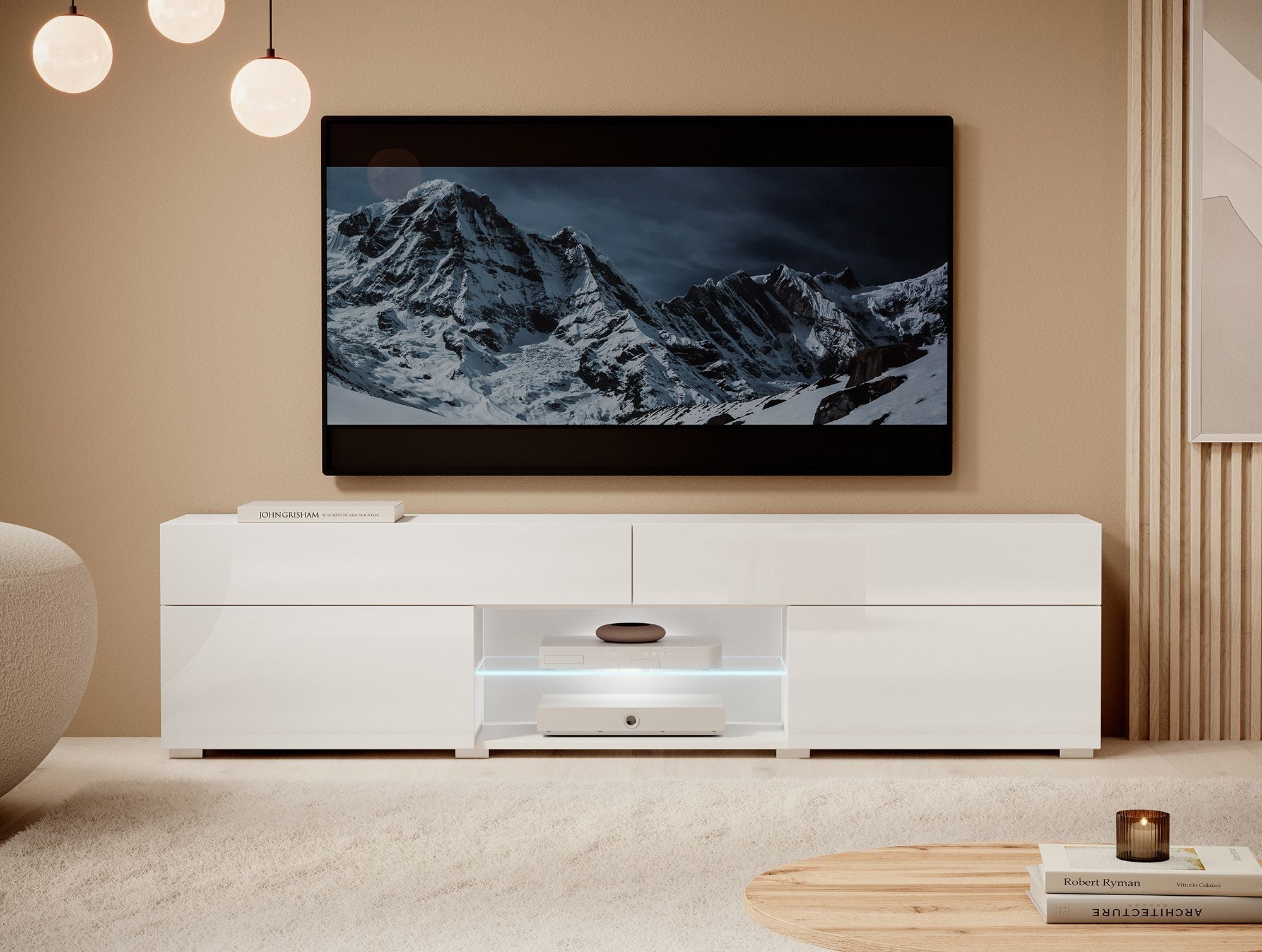 tv meubel met led verlichting