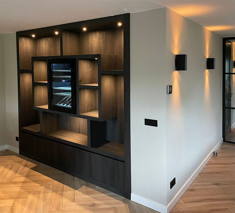 wandkast op maat woonkamer