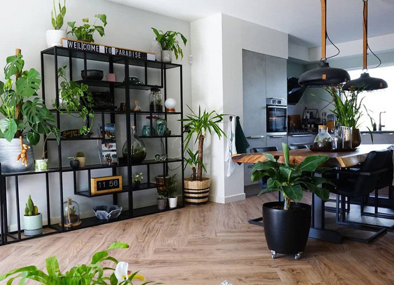 industriële kast zwart metaal