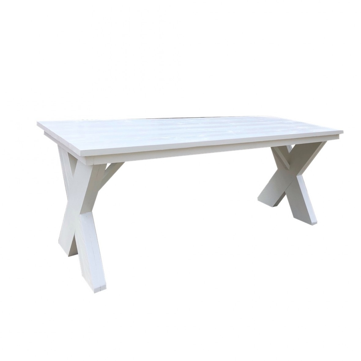 witte houten tafel
