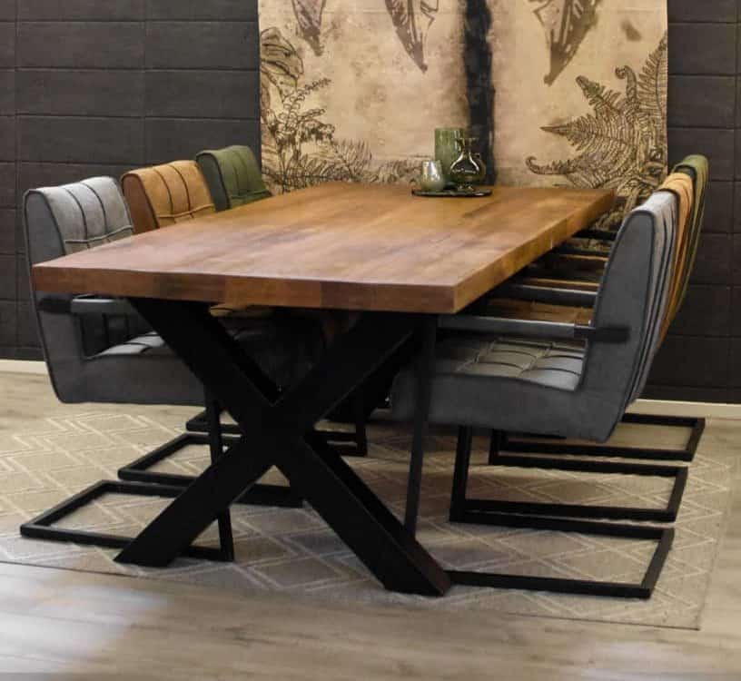 eettafel met 6 stoelen outlet
