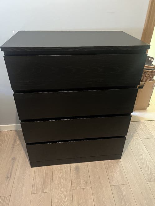 zwarte ladekast ikea