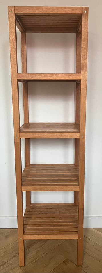 ikea badkamerkast hout
