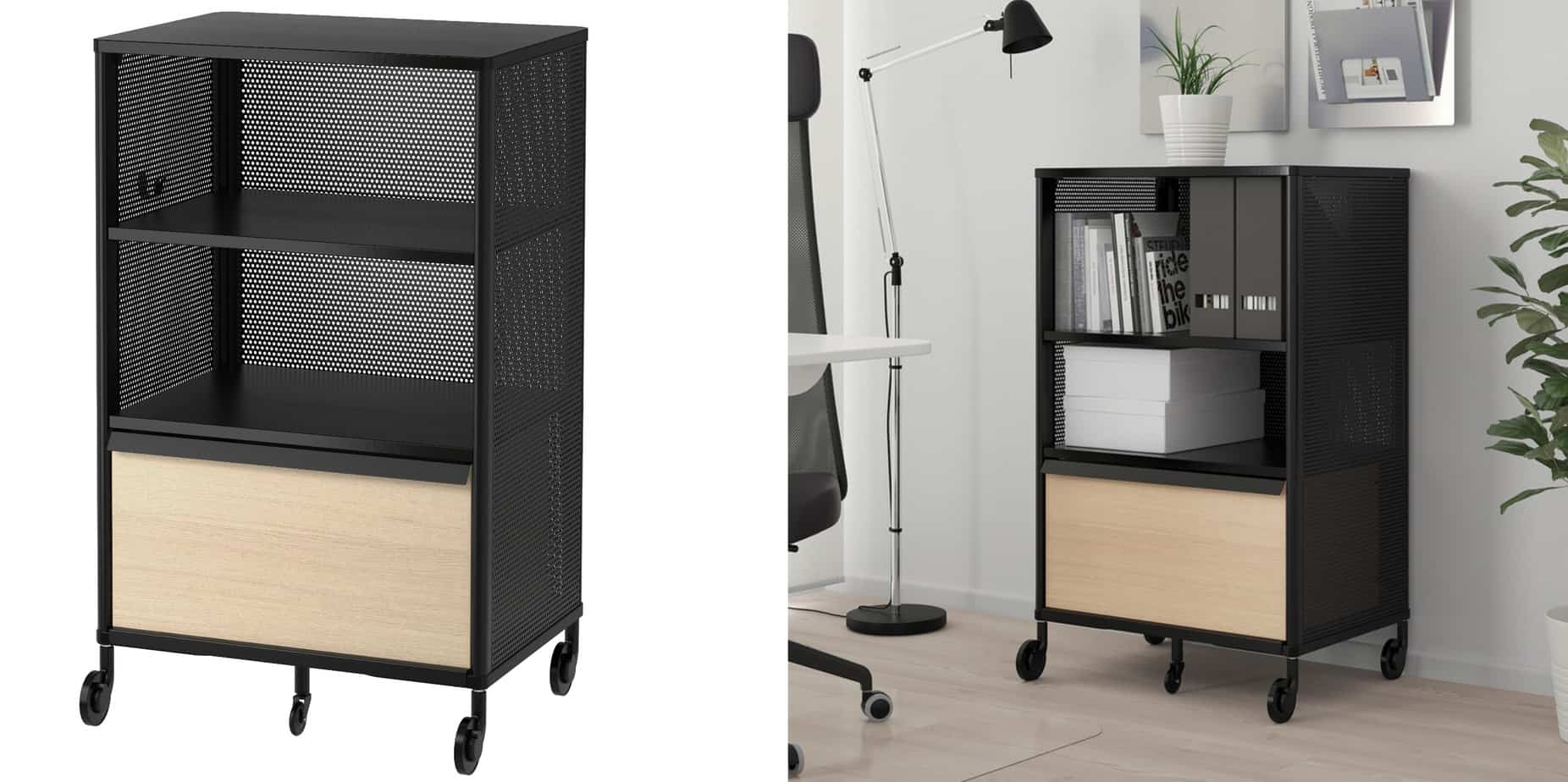 ikea vakkenkast zwart